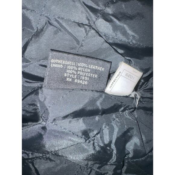 Open Road | Vintage Black Fringe Leather Motorcycle Jacket | Size 38 | Medium - Picture 13 of 13